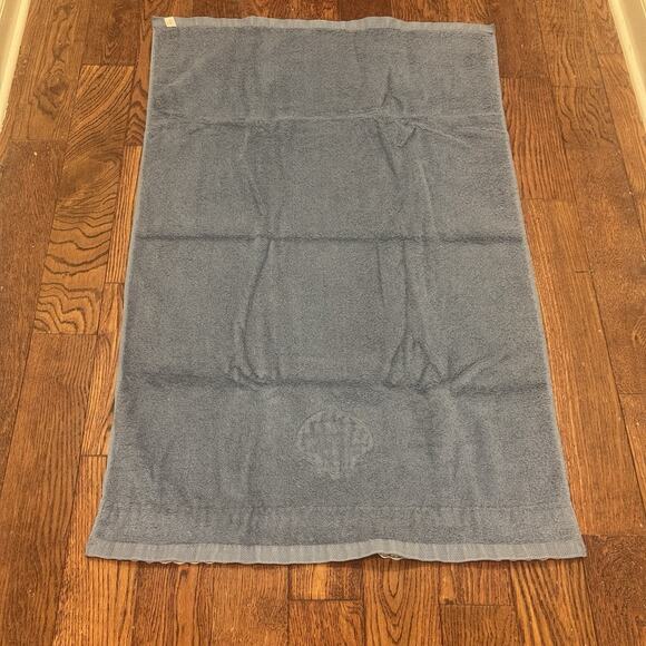 VTG Saturday Knight Bath Towel & Wash Rag Blue Sea Shell Embellished Cotton US - Picture 12 of 16